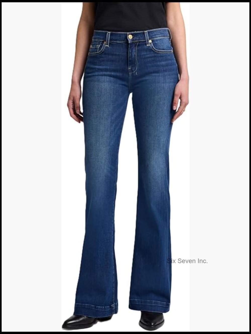 B(air) Dojo Wide Leg Trouser Jeans Mid-Rise Stretch Denim